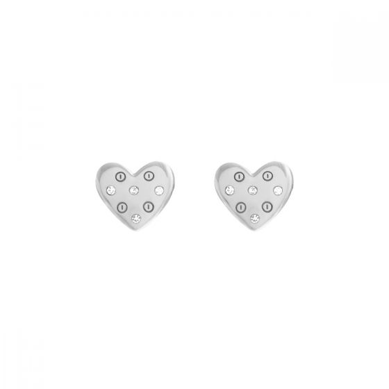 Olivia Burton Classic Heart Silver Earrings