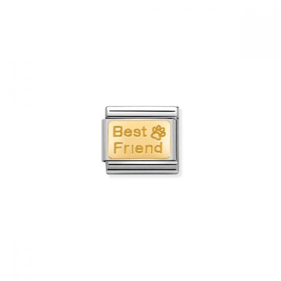 Nomination Classic Best Friend Paw Charm - 18k Gold - 030121/50