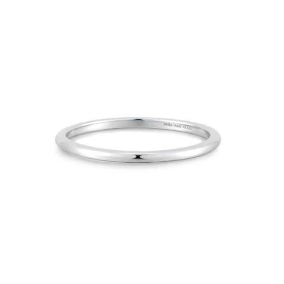 Ania Haie Silver Plain Ring - R058-01H