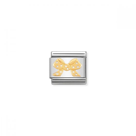Nomination Classic Ribbon Charm - 18k Gold - 030162/10