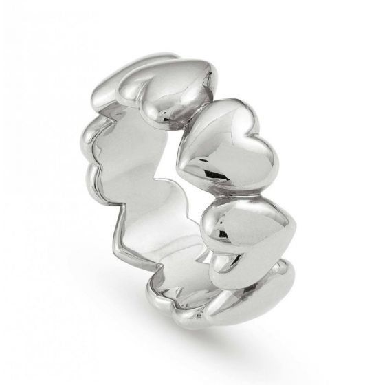 Nominations Rock in love silver ring - Size 16 - 147510_010_024