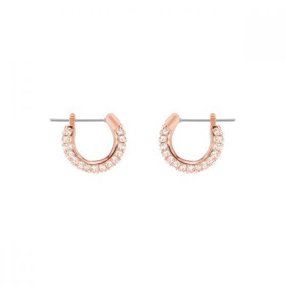 Swarovski Stone Pierced Earrings, Small, Rose Gold Plating 5446008