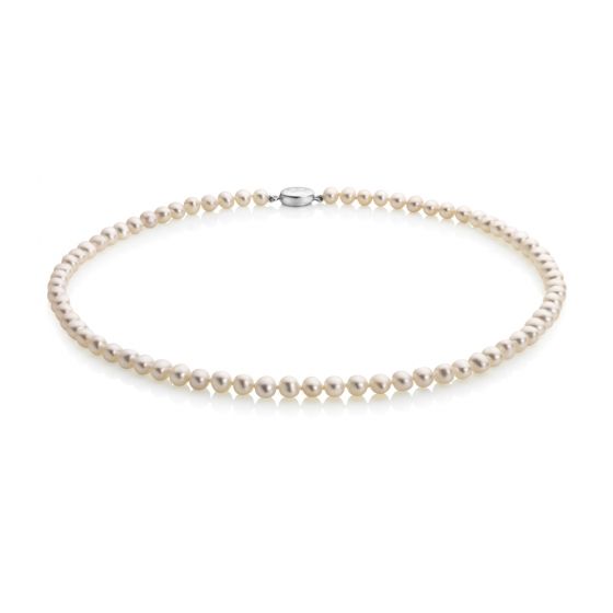 Jersey Pearl Mid-Length, 5.0-5.5mm 16" Classic Pearl Necklace