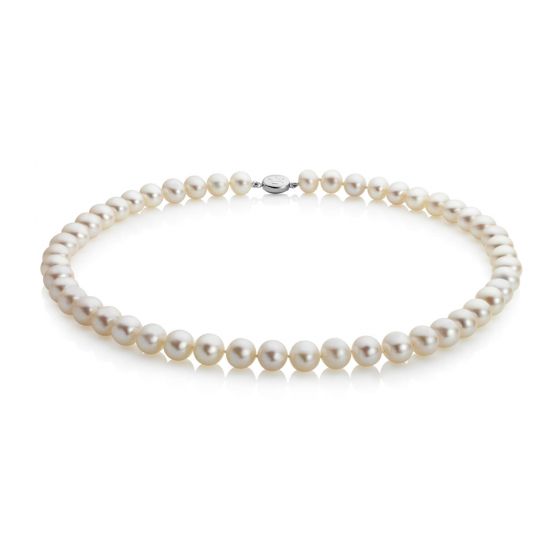 Jersey Pearl Mid-Length, 7.0-7.5MM 16" Classic Pearl Necklace