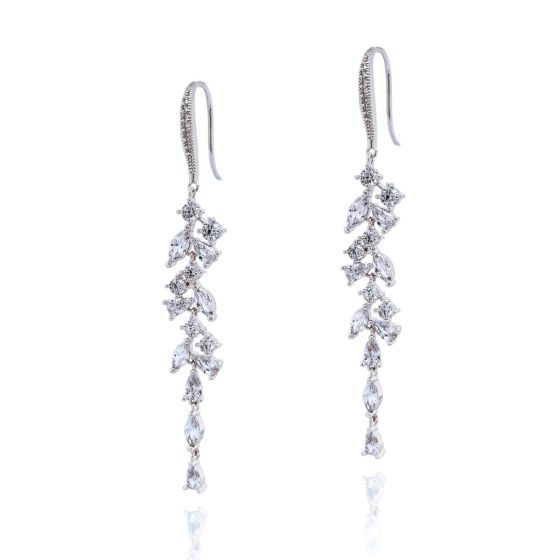 Ivory & Co Sandringham Cluster Drop Earrings - Sandringhamearrings