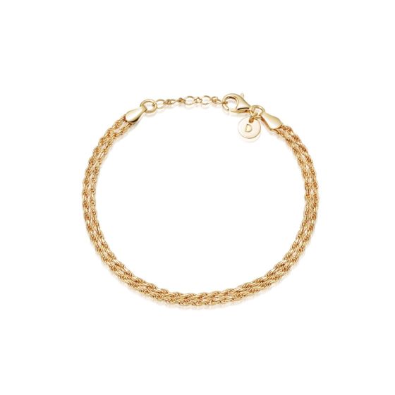 Daisy Isla Double Rope Bracelet - Gold SBR01_GP