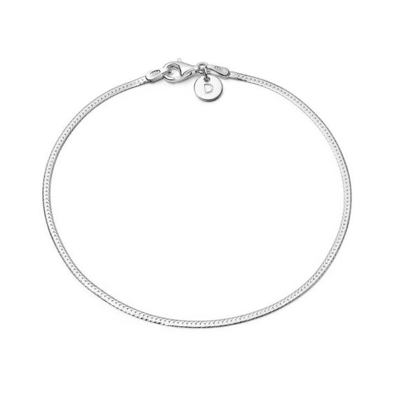 Daisy London Fine Silver Snake Chain Bracelet - SBR06_SLV