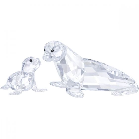 Swarovski Crystal Sea Lion Mother With Baby 5275796