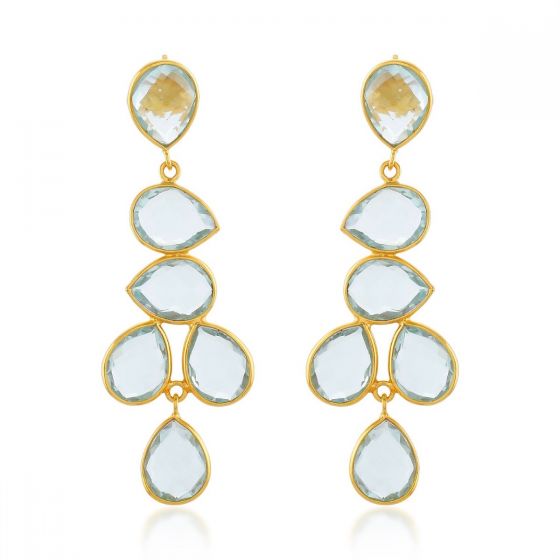 Shyla London Sheena Earrings - Soft Light Blue
