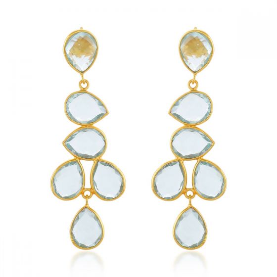 Shyla London Sheena Earrings - Soft Light Blue