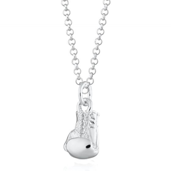 Scream Pretty Boxing Glove Necklace - Silver SPCNSBOX-1