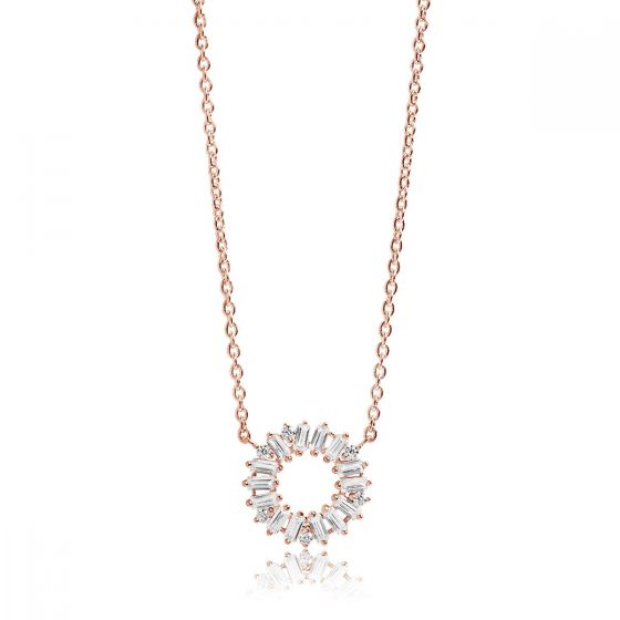 Sif Jakobs Necklace Antella Circolo - 18k rose gold plated with white zirconia
SJ-C0162-CZ(RG)