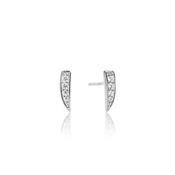 Sif Jakobs Pila Piccolo Earrings, silver with white zirconia SJ-E1033-CZ