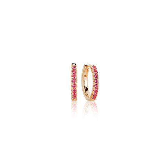 Sif Jakobs Ellera Earrings, gold with red zirconia SJ-E2859-RED(YG)
