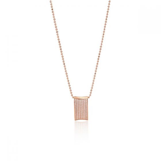 Sif Jakobs Pendant Dinami - 18k rose gold plated with white zirconia
SJ-P0040-CZ(RG)