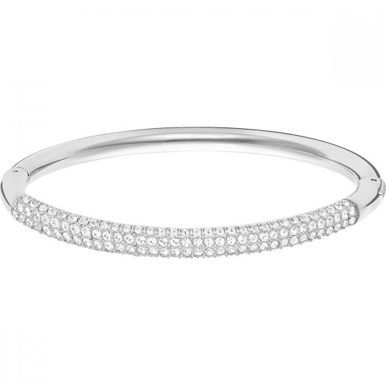 Swarovski Stone Bangle, White, Rhodium Plating 5032845, 5032846, 5184515