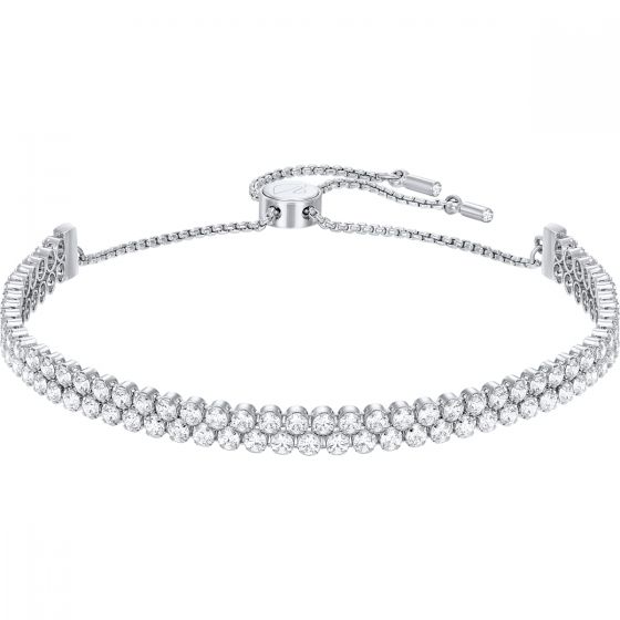 Swarovski Subtle Bracelet, White, Rhodium Plating 5221397