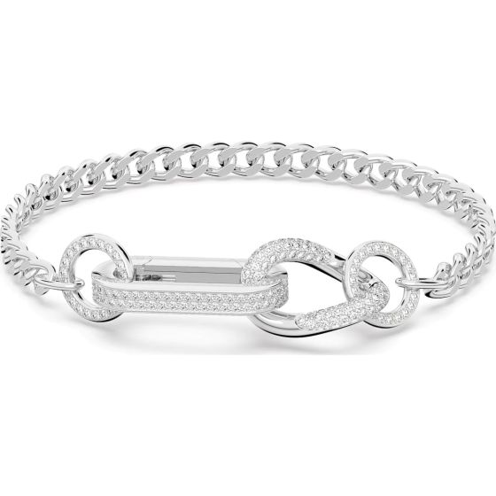 Swarovski Dextera Bracelet Pavé Mixed Links White Rhodium Plated 5642598