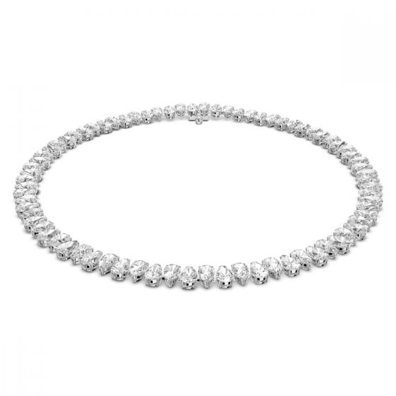 Swarovski Millenia Pear Cut Necklace - White with Rhodium Plating 5598362