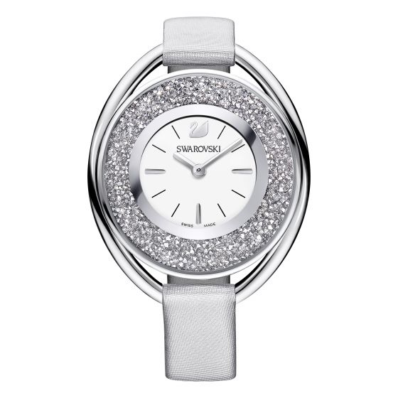 Swarovski_Crystalline_Oval_Silver_&_Grey_Leather_Watch