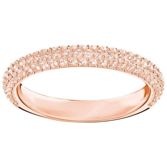 Swarovski Stone Ring, Pink, Rose Gold Plating 