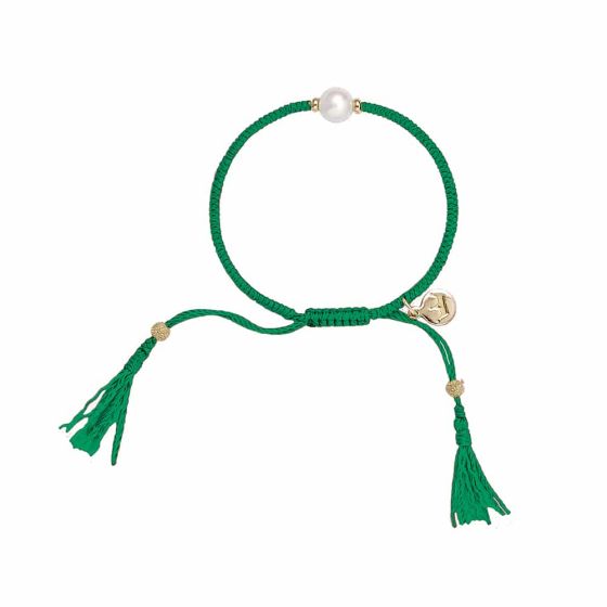 Jersey Pearl Tassel Bracelet - Jade 1728460