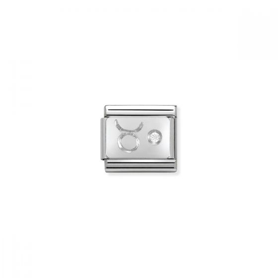 Nomination Silver and Zirconia Classic Taurus Charm - 330302/02