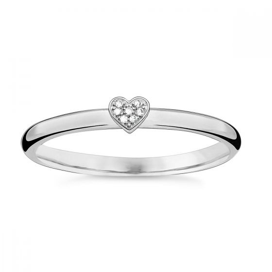 Thomas Sabo Silver and Diamond Heart Ring