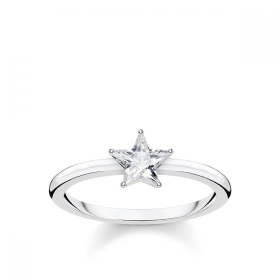 Thomas Sabo Ring, Sparkling Star, Silver TR2270-051-14
