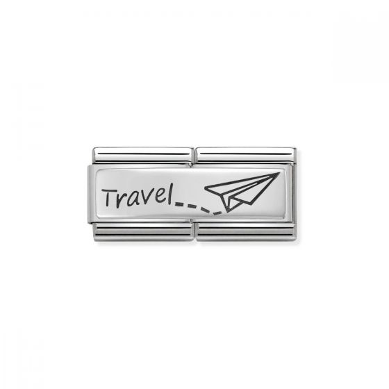 Nomination Classic Double Link Travel Charm - Silver - 330710/09