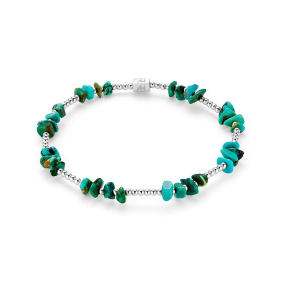 Annie Haak Turquoise Chip Silver Bracelet