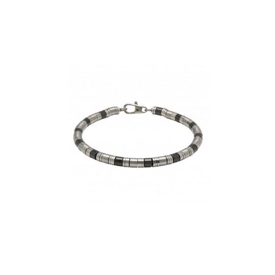 Unique & Co Men's Stainless Steel Bracelet Matte and Polished Steel