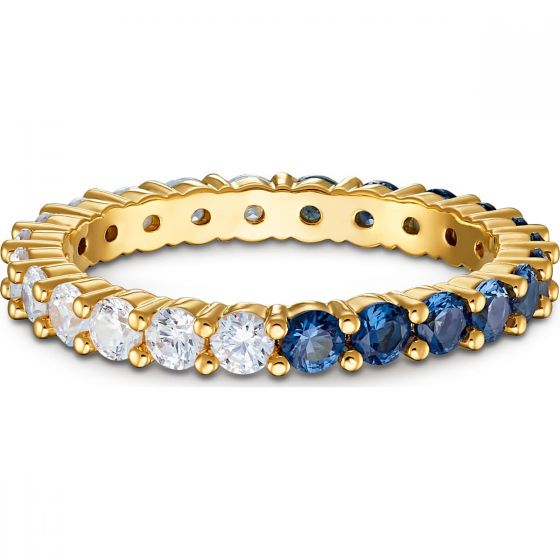 Swarovski Vittore Ring - Blue and White - Gold-tone Plating - 5511562  5535211  5535251