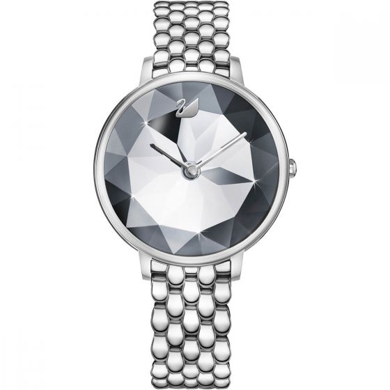 Swarovski Crystal Lake Watch, Metal Bracelet, White, Silver Tone 5416017