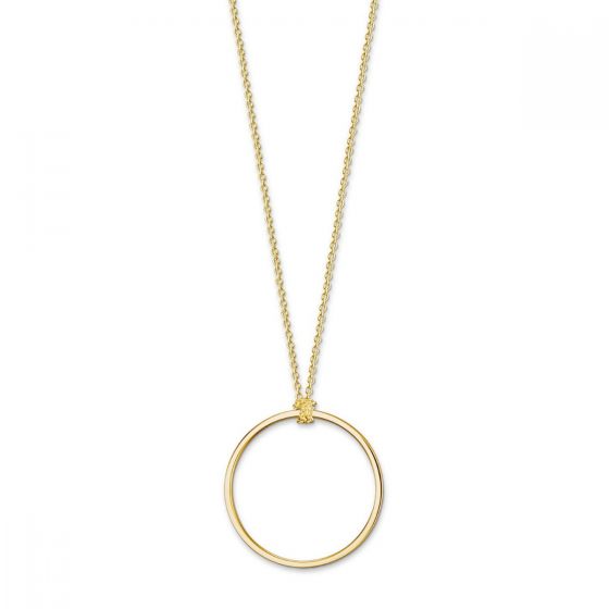 Thomas Sabo Gold Charm Circle Necklace X0252-413-39