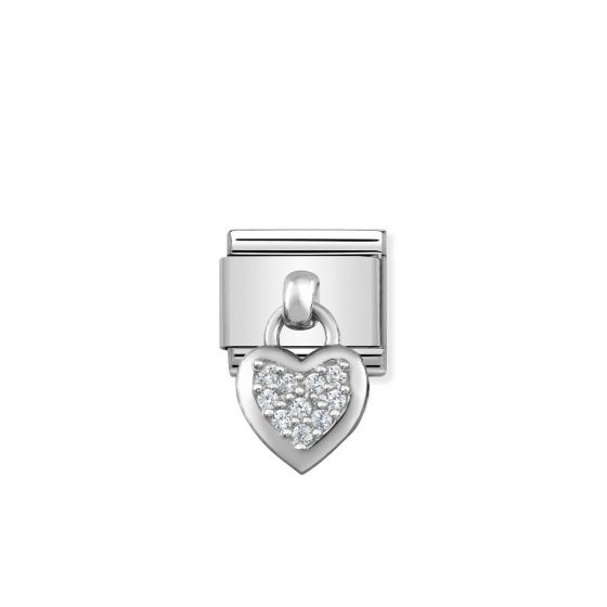 Nomination Classic Cubic Zirconia Heart Charm - 331800/01