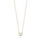 Elements Gold 9ct Yellow Gold Heart Dainty Diamond Pendant GP2070