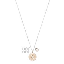 Buy Swarovski Zodiac Pendant Aquarius Grey Rhodium Plating Online