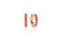 Sif Jakobs Ellera Piccolo Earrings, gold with red zirconia SJ-E1066-RED(YG)