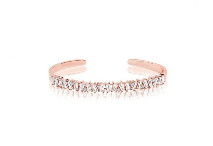 Sif Jakobs Antella Bangle rose gold plated clear zirconia