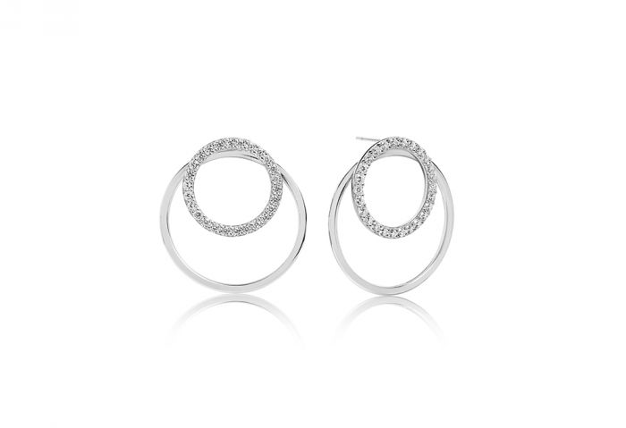 Sif Jakobs Valenza Uno Earrings, Silver SJ-E0307-CZ