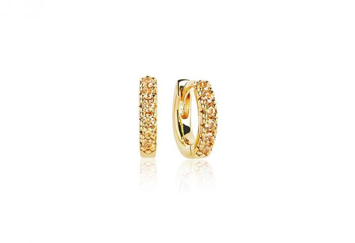 Sif Jakobs Ellera Piccolo Earrings, gold with yellow zirconia SJ-E1066-YEL(YG)