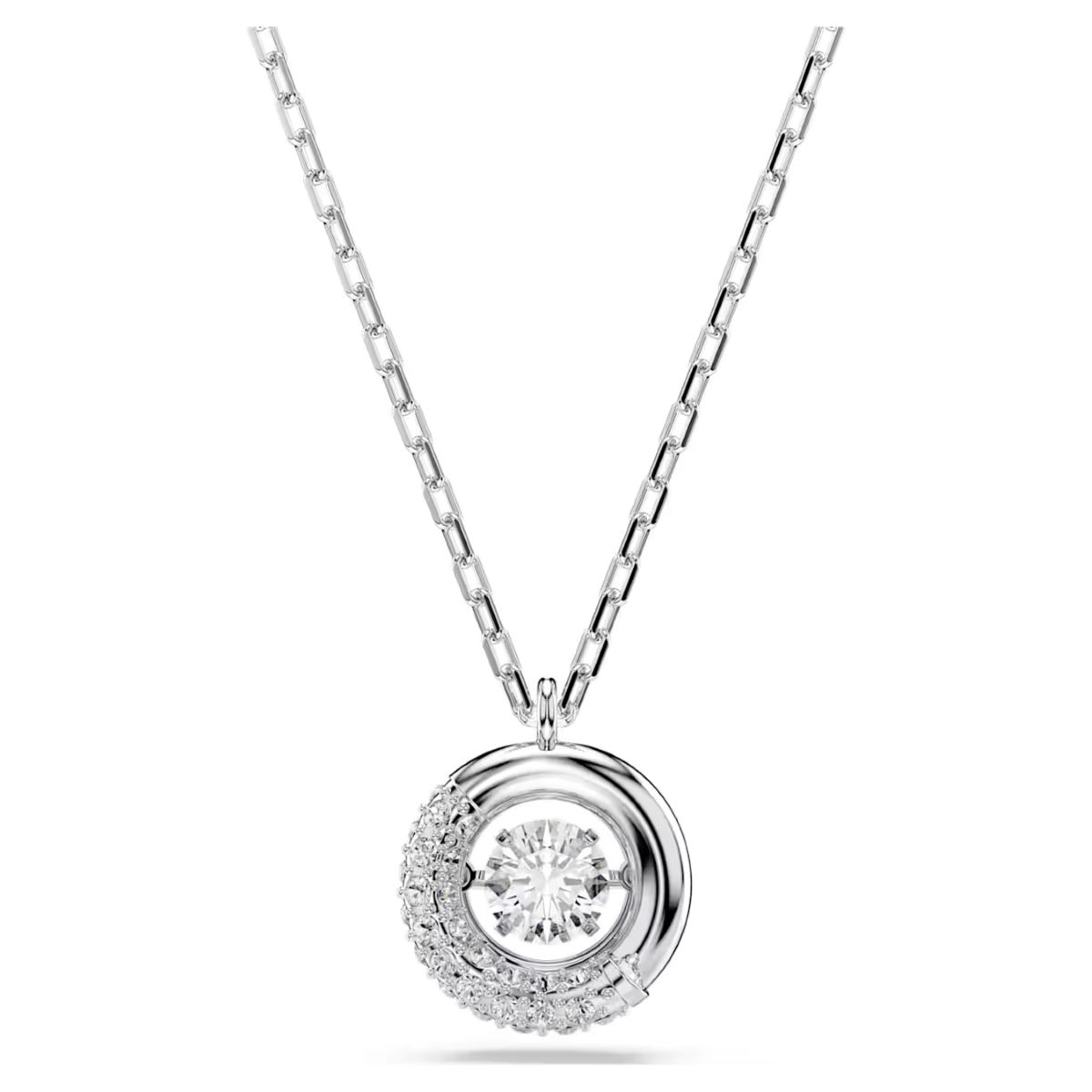 Swarovski Dextera Pendant - White with Rhodium Plating - 5733400