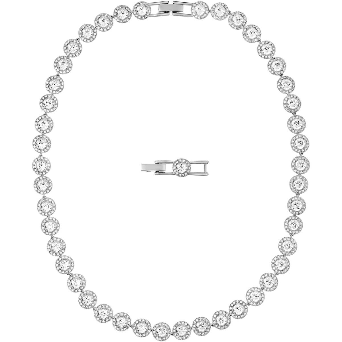 Swarovski Angelic All Around Necklace, White, Rhodium Plating 5117703
