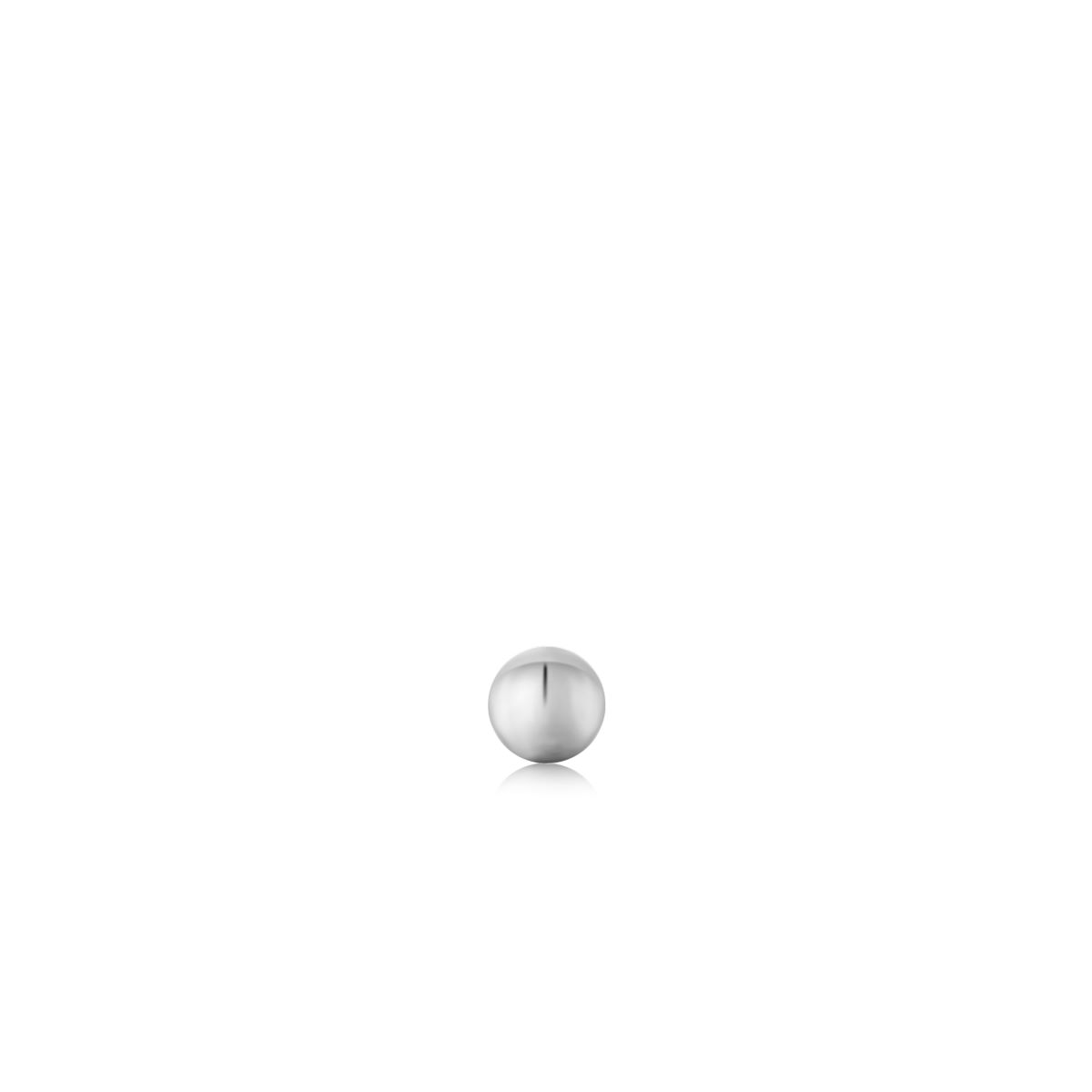 Ania Haie Mini Sphere Barbell Single Earring - Silver - E035-01H