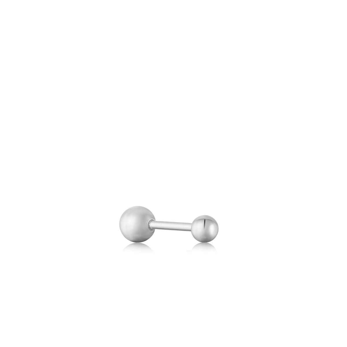 Ania Haie Mini Sphere Barbell Single Earring - Silver - E035-01H