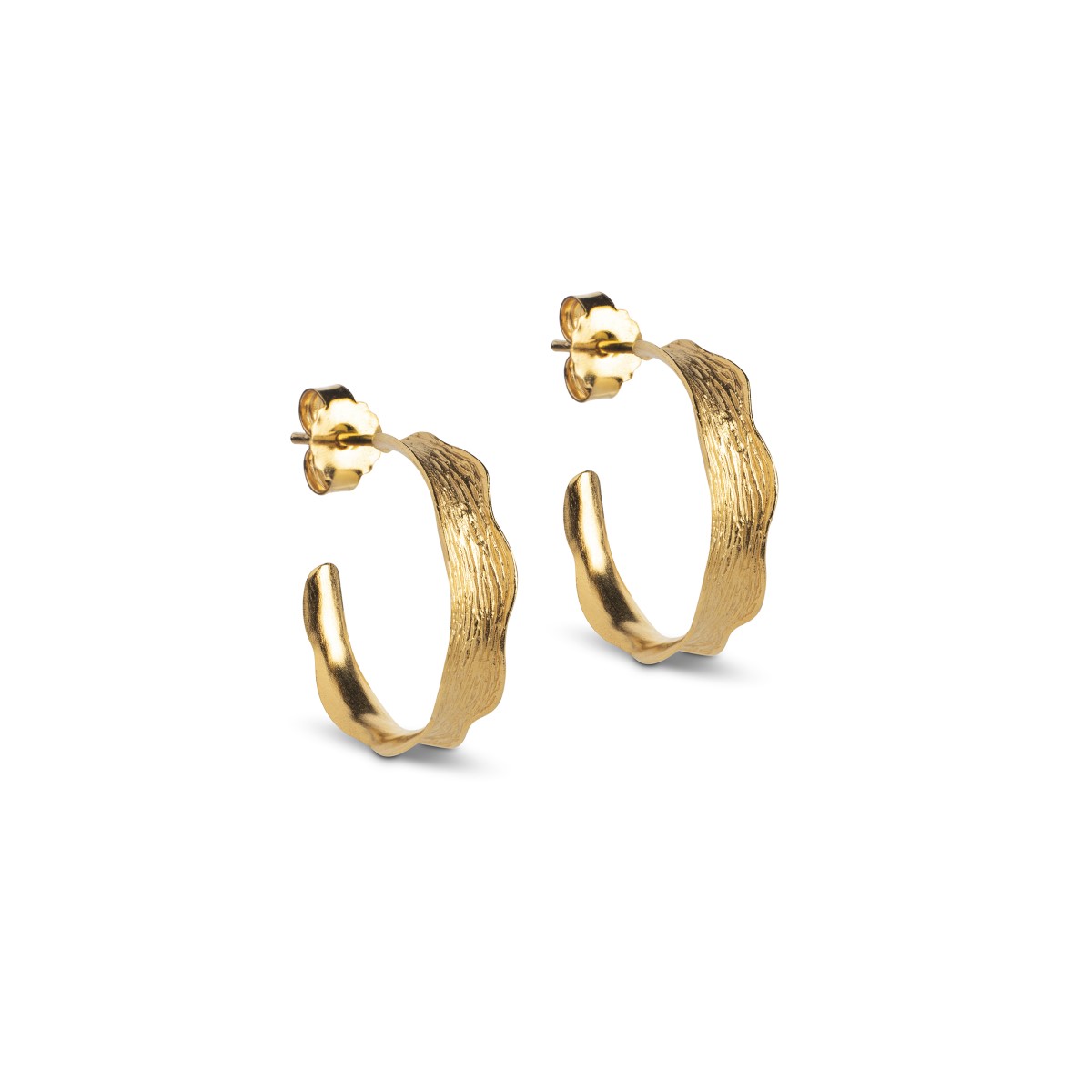 Enamel Copenhagen Ane Small Gold Hoop Earrings