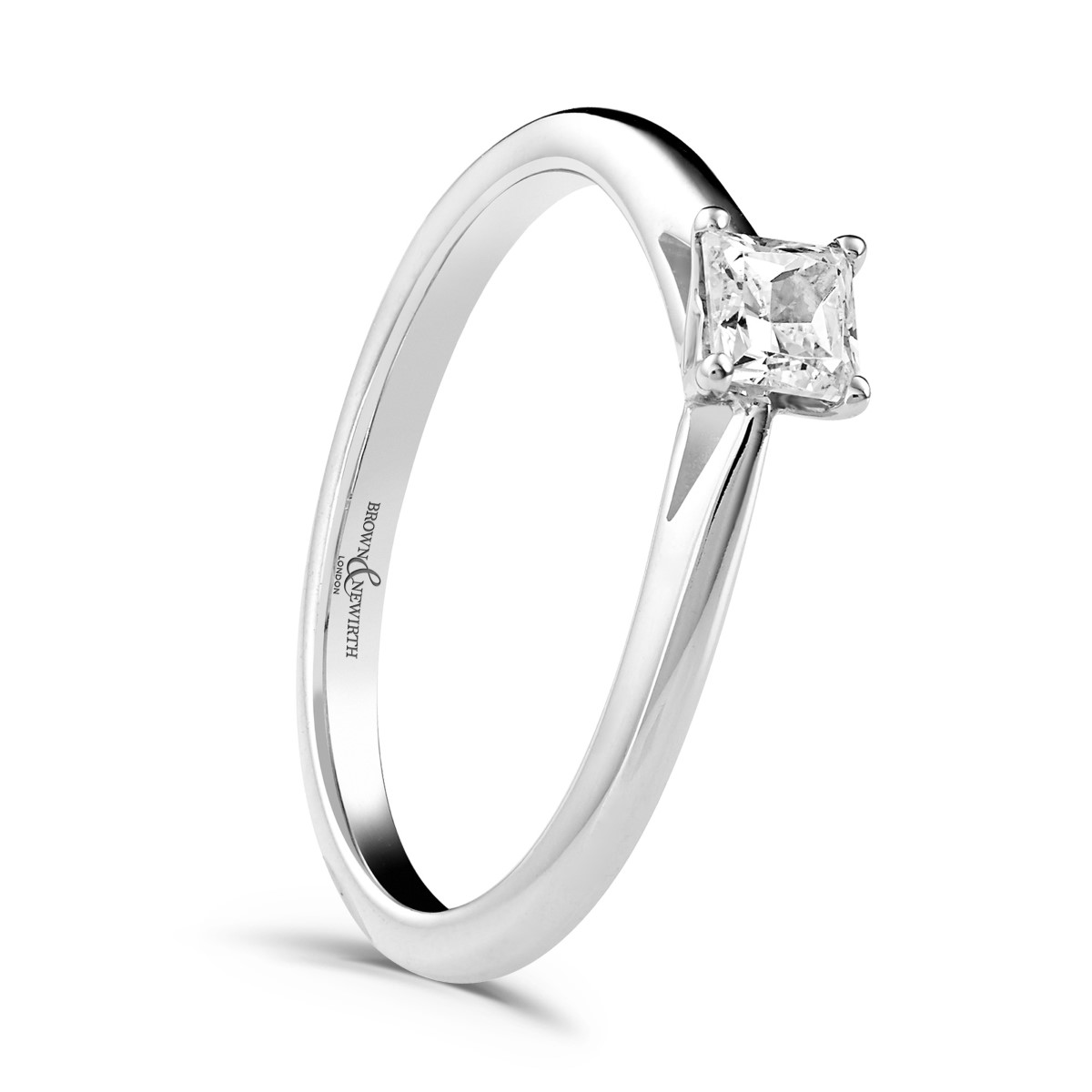 Brown & Newirth Heartbeat Princess Cut Engagement Ring EN167PC33