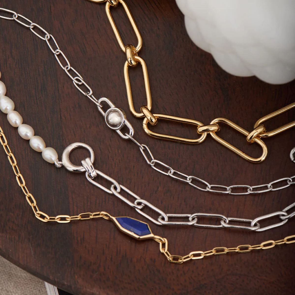Ania Haie Orb Link Chunky Chain Bracelet - Silver - B045-02H