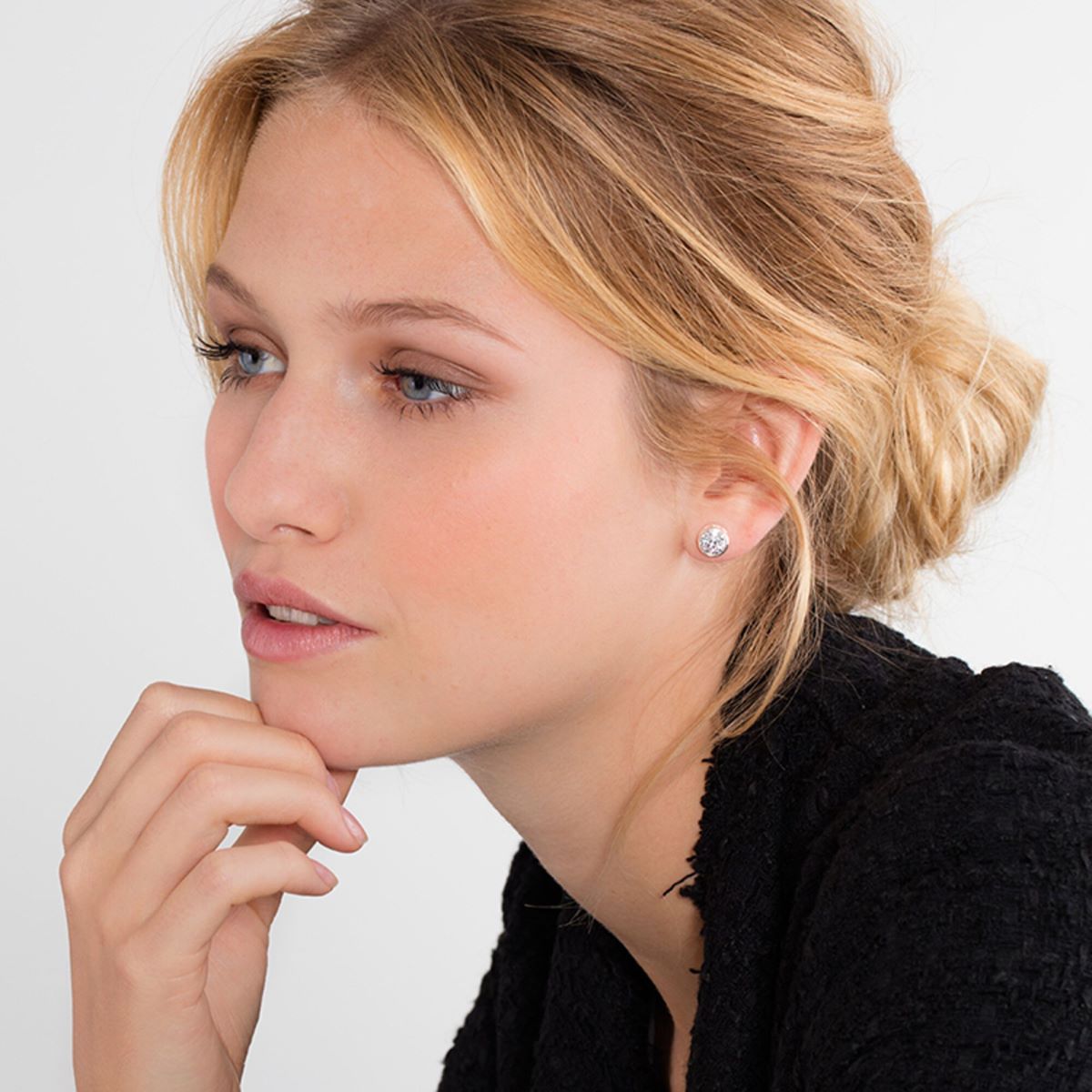 Thomas Sabo Large Rub Over Studs - Silver and Zirconia - H1670-051-14
